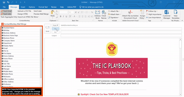 internal email tracking create send track amp measure all outlook survey template