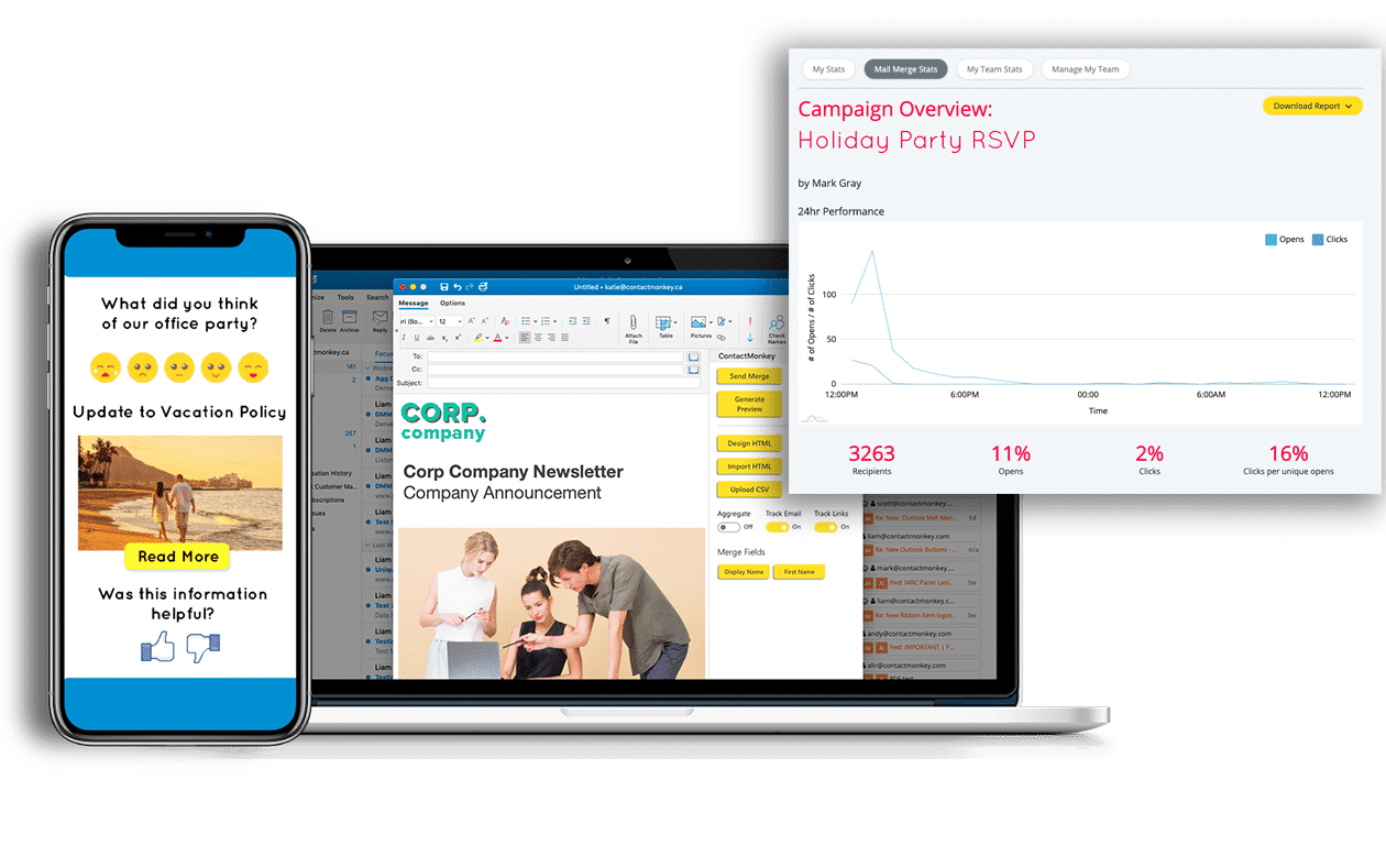 internal communications email tracking for outlook and gmail employee engagement