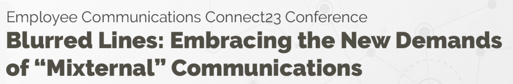 Banner ad for PRSA employee communications connect23 conference
