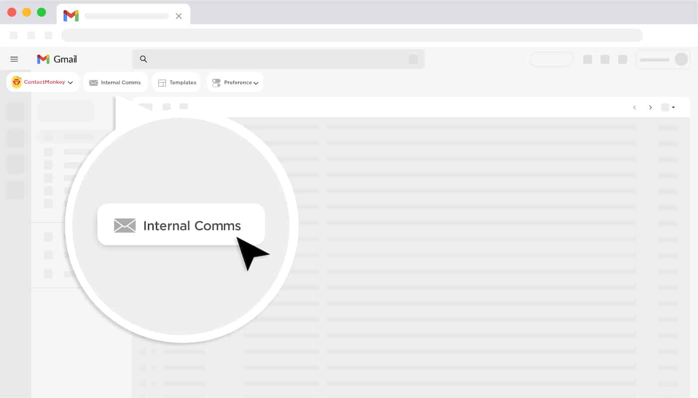 create a new internal communications email template
