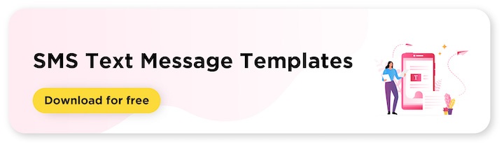 Button for free download of ContactMonkey's SMS Text Message Templates
