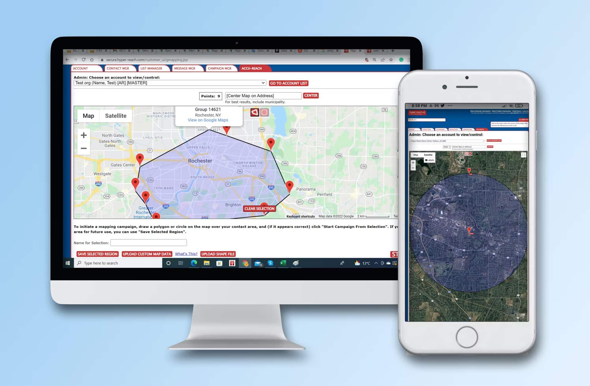 Hyper Reach emergency notification platform.