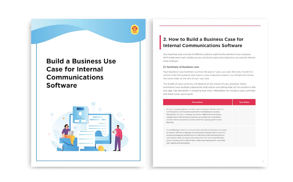 Business case for internal communications software