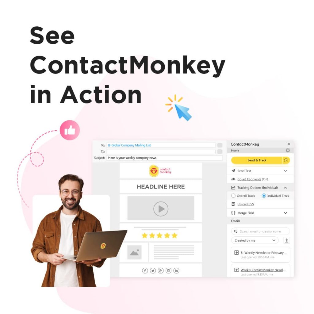 See ContactMonkey in action free demo image