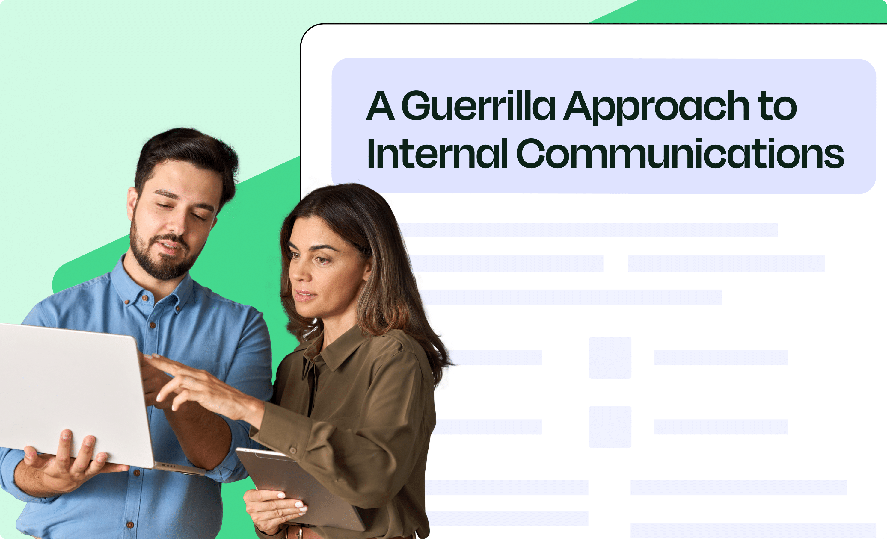 A Guerrilla Approach to Internal Communications