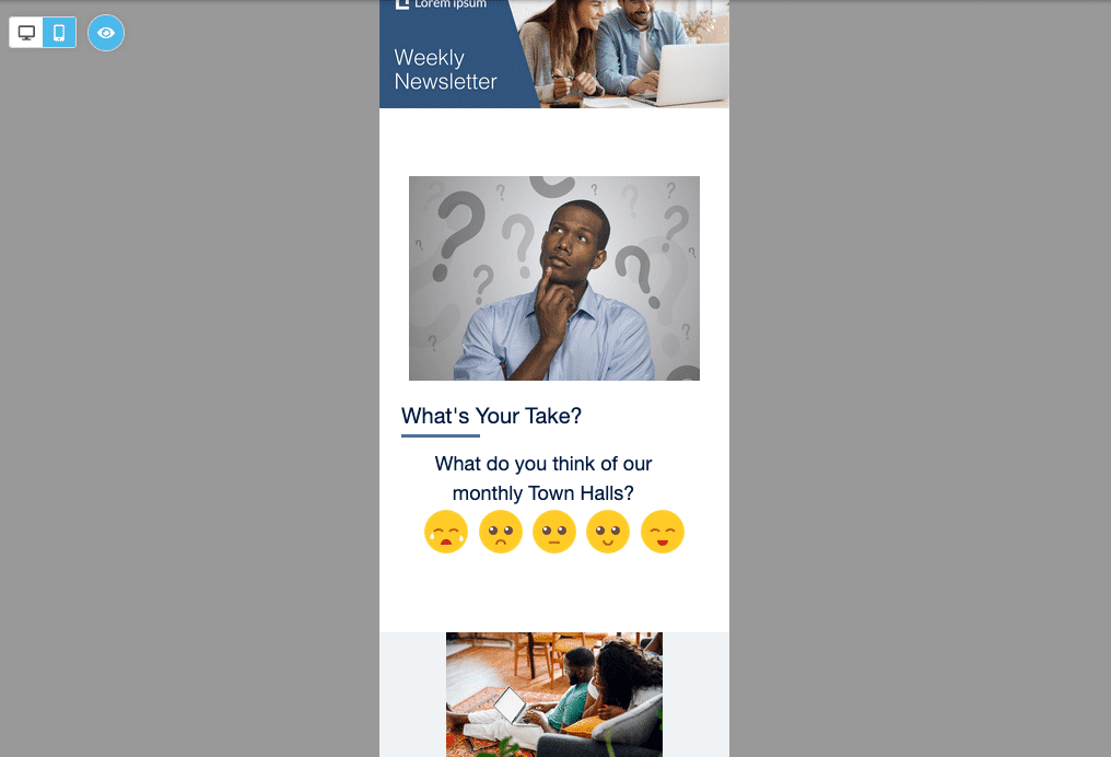 Town hall pulse survey template