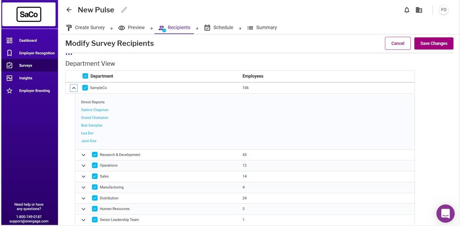 Image of Energage dashboard