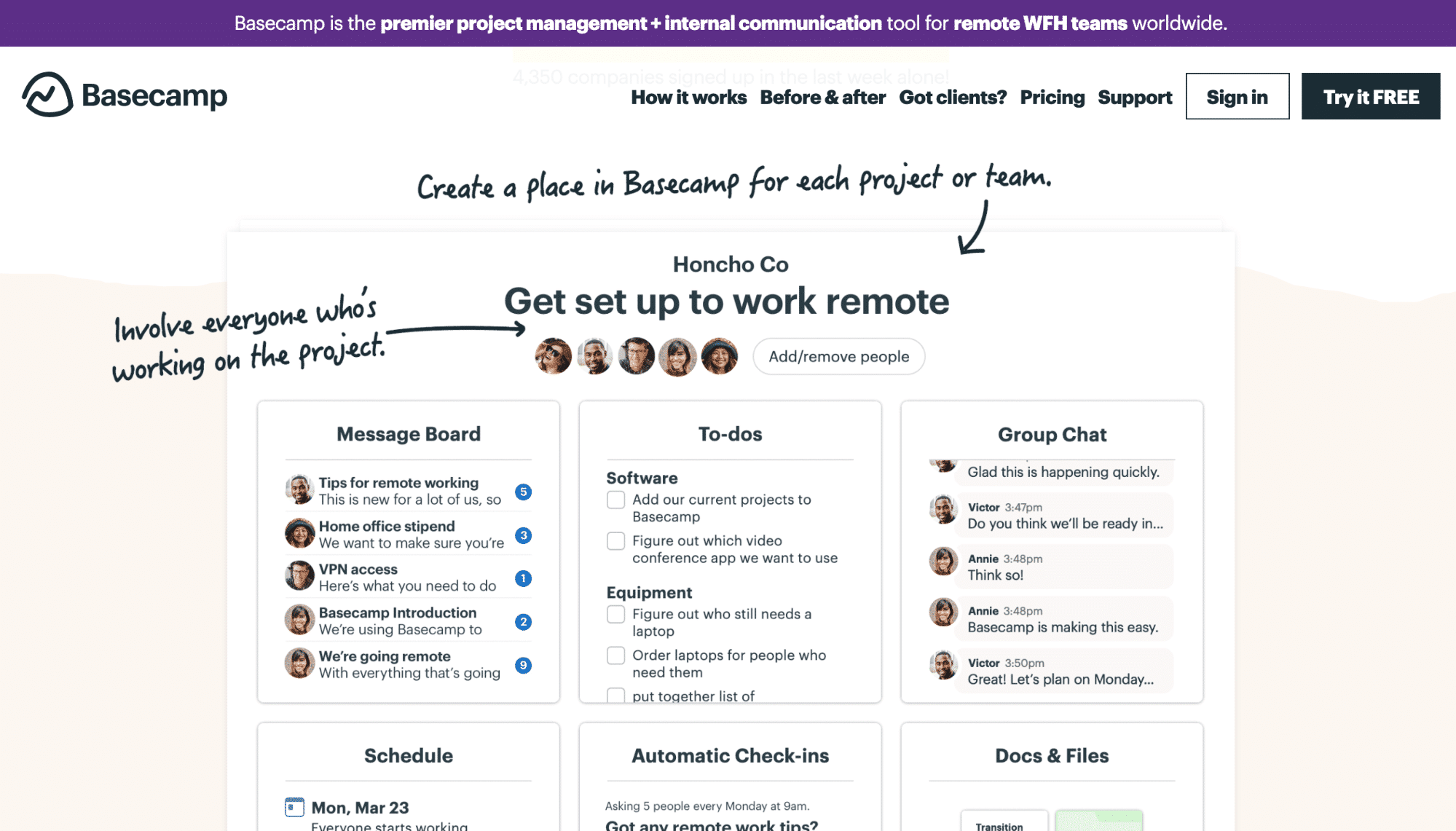 basecamp communications app
