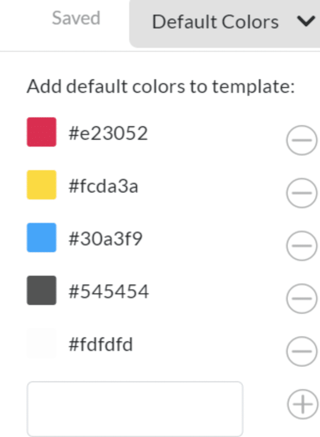 Screenshot of custom branding parameters within ContactMonkey's email template builder.