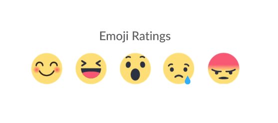 Emoji reactions for contactmonkey employee pulse surveys.