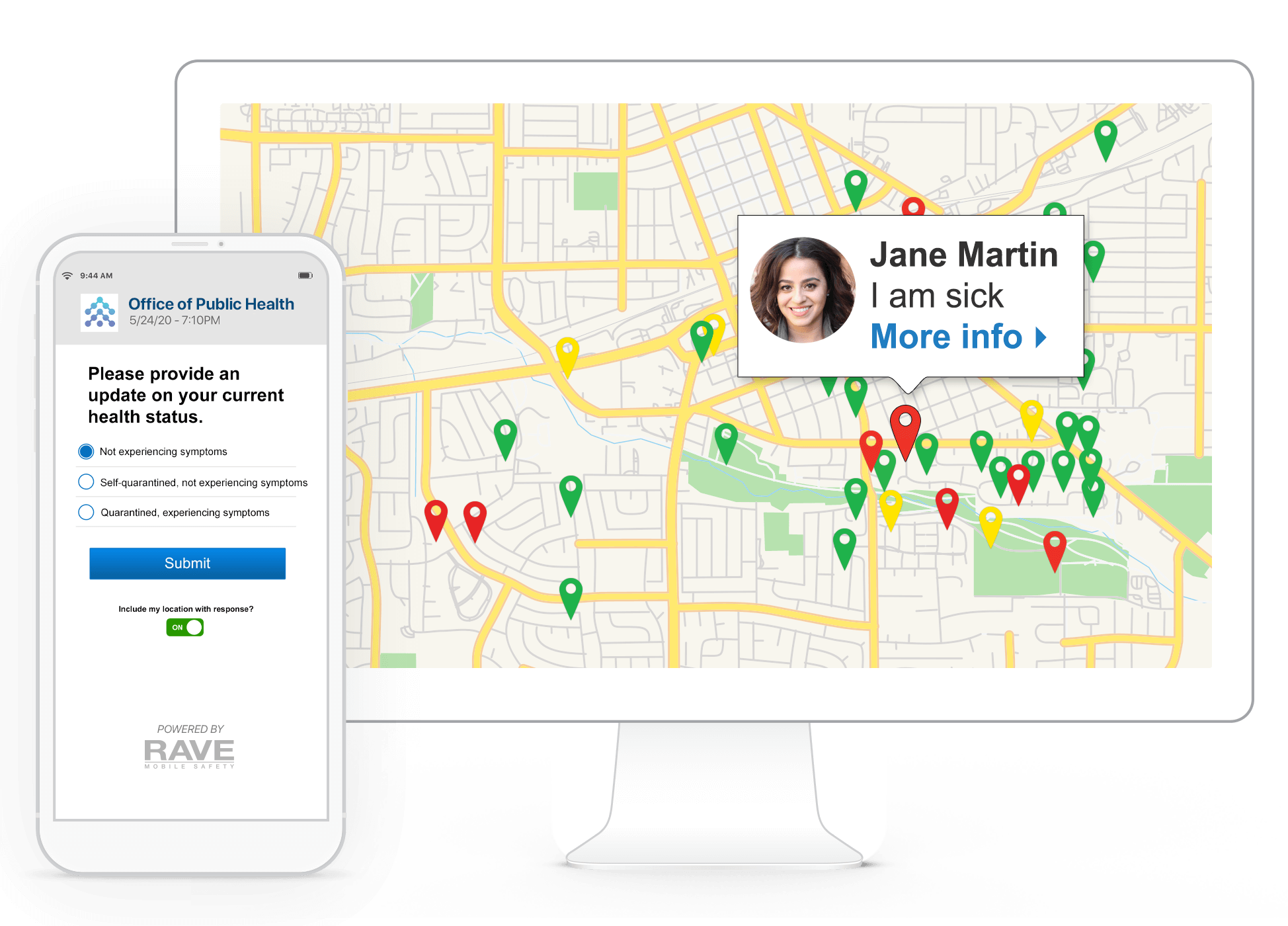 Rave Alerts emergency notification software.