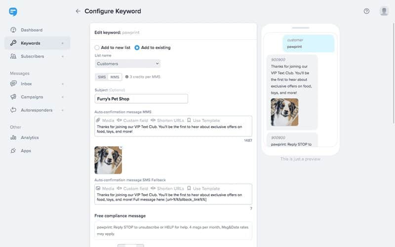 simpletexting for business