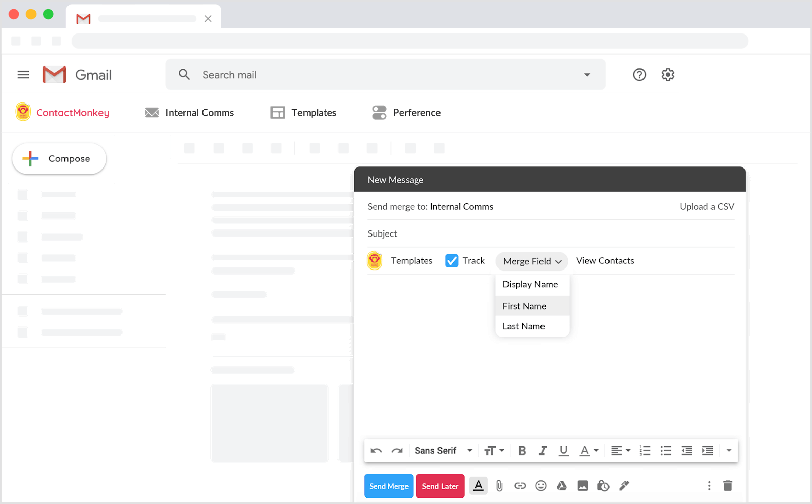 Gmail Mail Merge feature