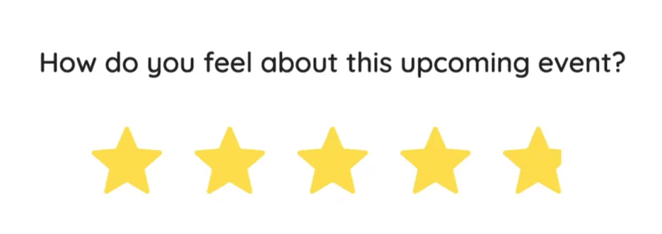 Screenshot of emoji reaction employee feedback from ContactMonkey's email template builder.
