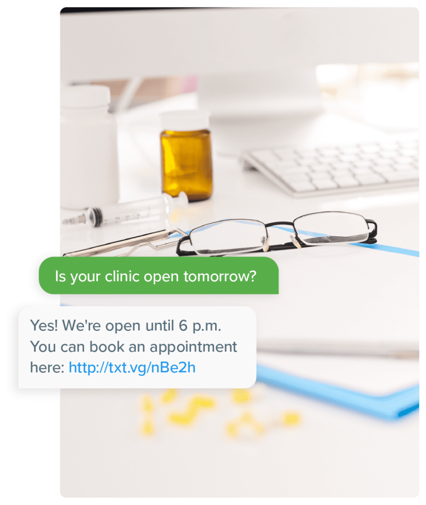 medical sms simpletexting