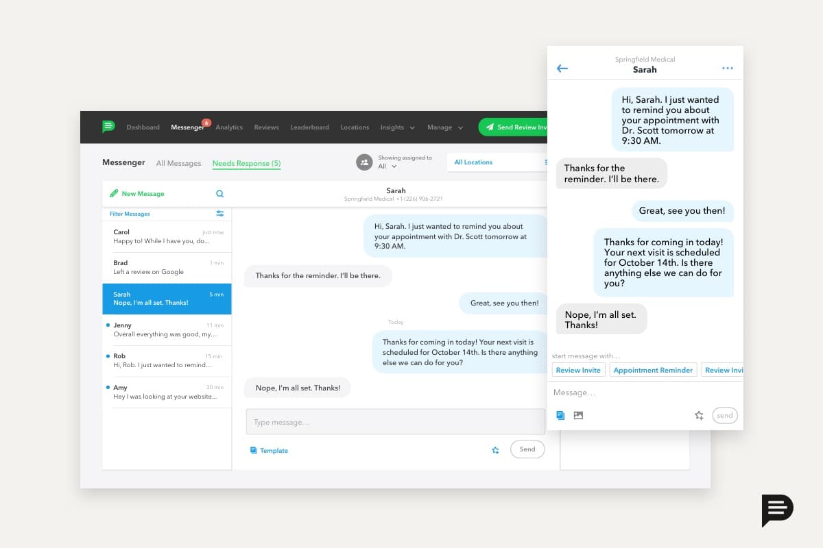podium text messaging platform