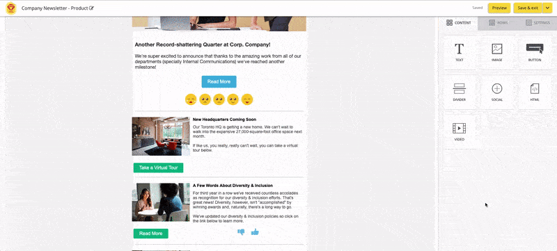 desktop to mobile preview employee communication