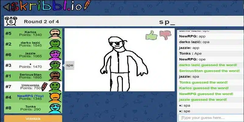 Screenshot of Scribble.io