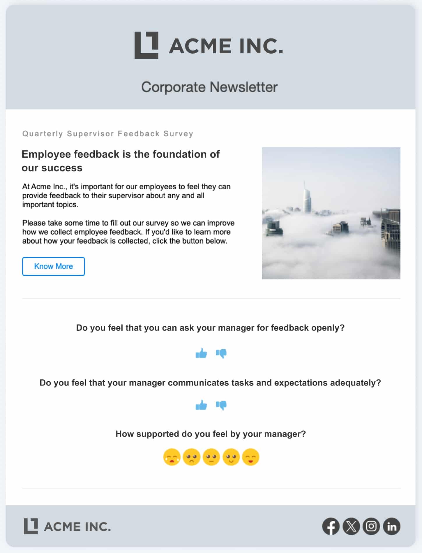 employee satisfaction survey report format