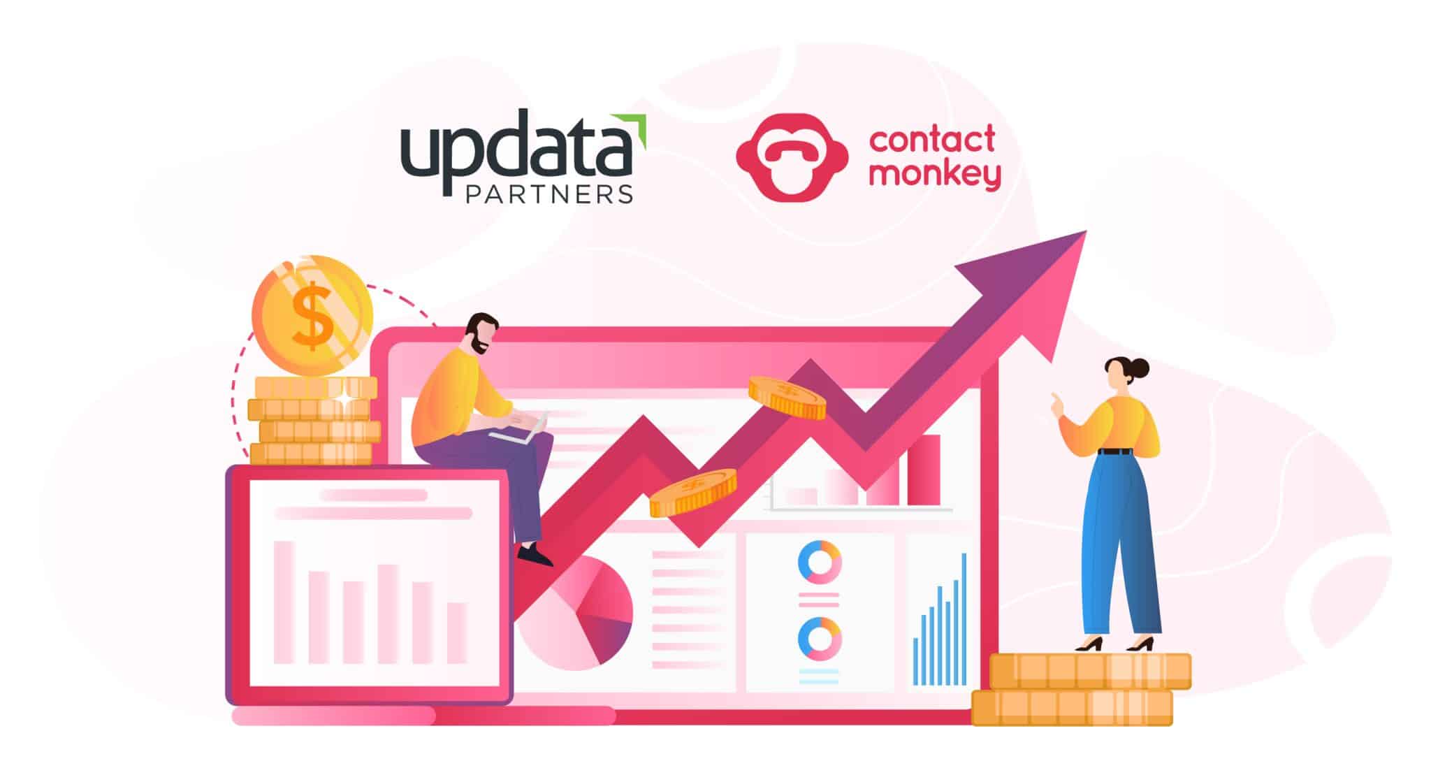 Header image for ContactMonkey Updata equity funding announcement
