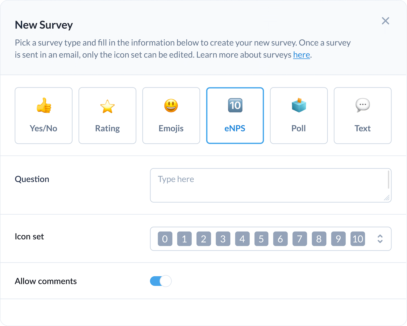 ContactMonkey eNPS survey