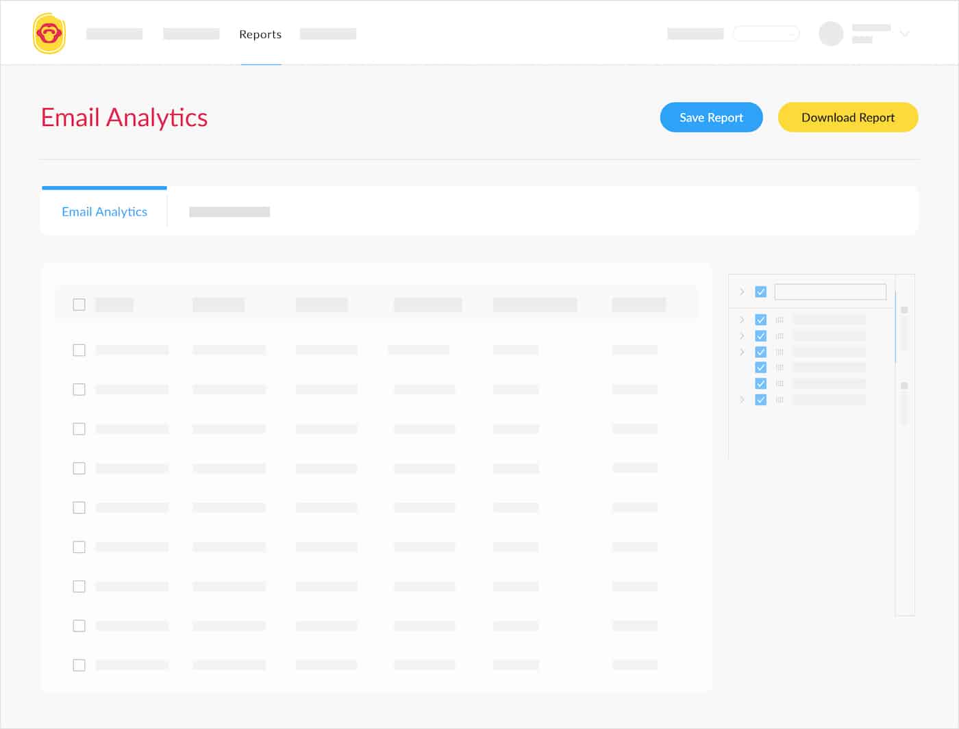Screenshot of email analytics reporting for ContactMonkey.