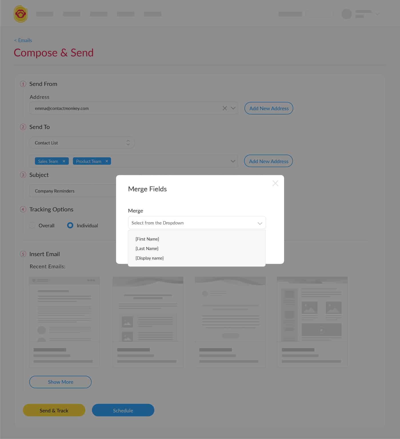 mail merge gmail dashboard