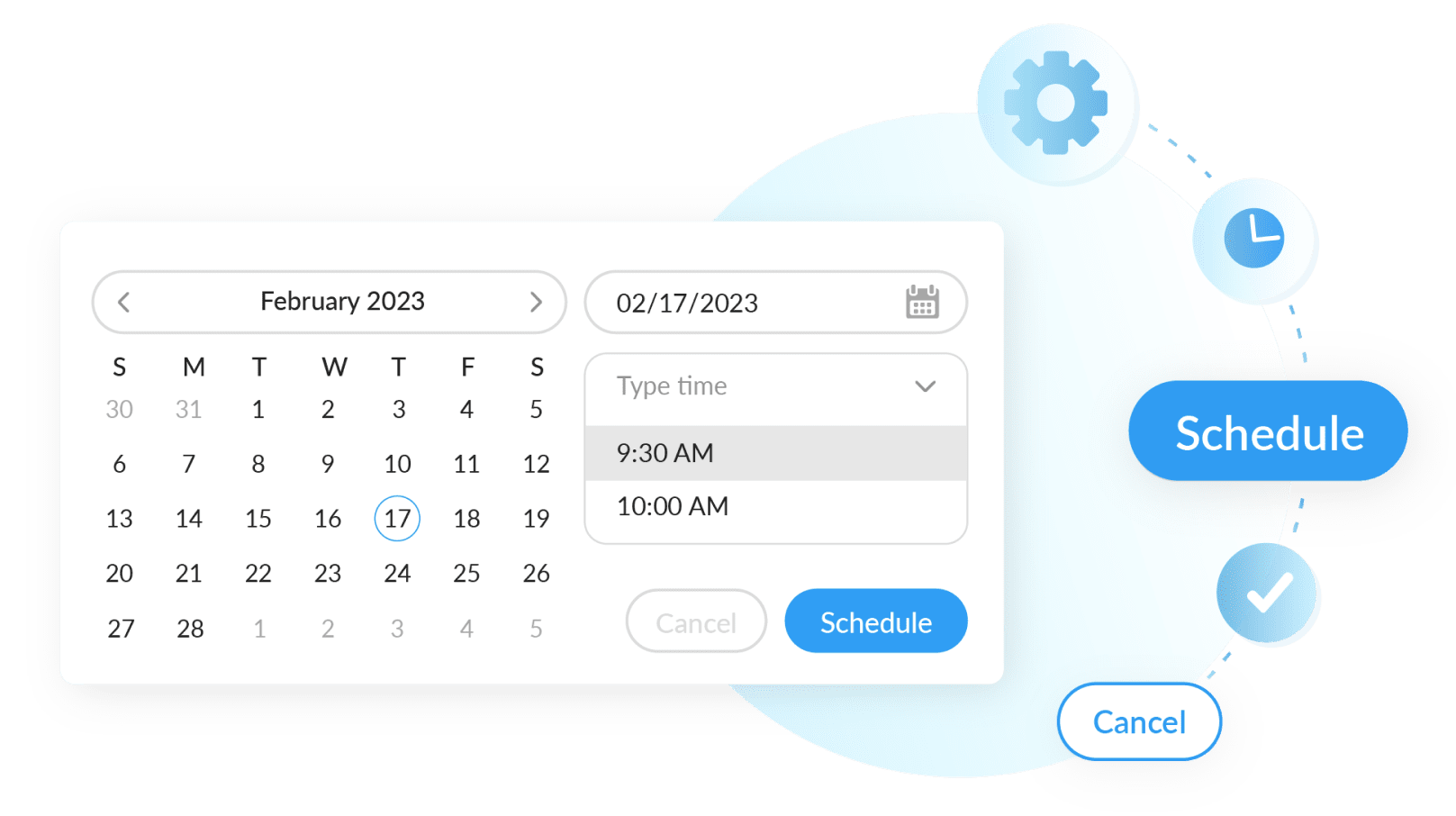 Scheduled sending within ContactMonkey's email tracking software