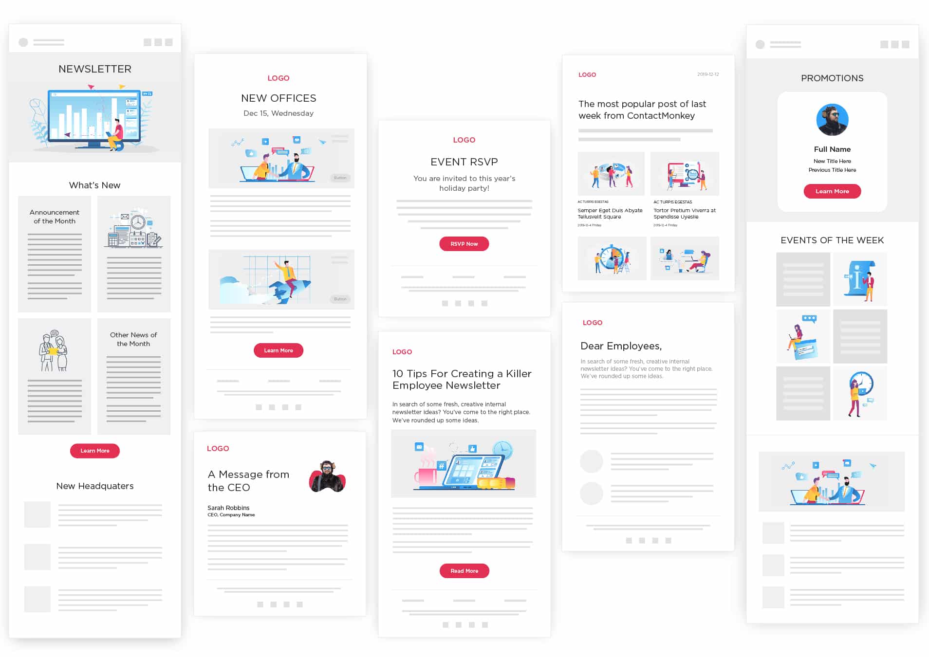 Create email newsletter templates for Outlook with ContactMonkey