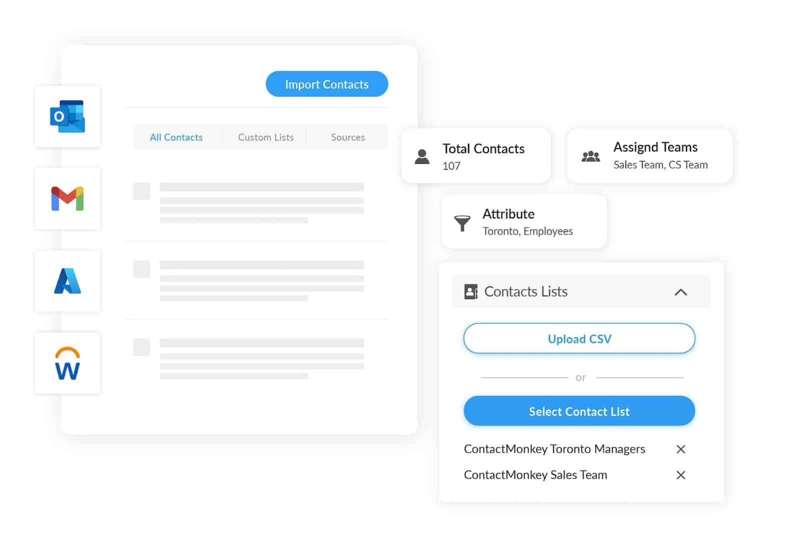 List Management within ContactMonkey