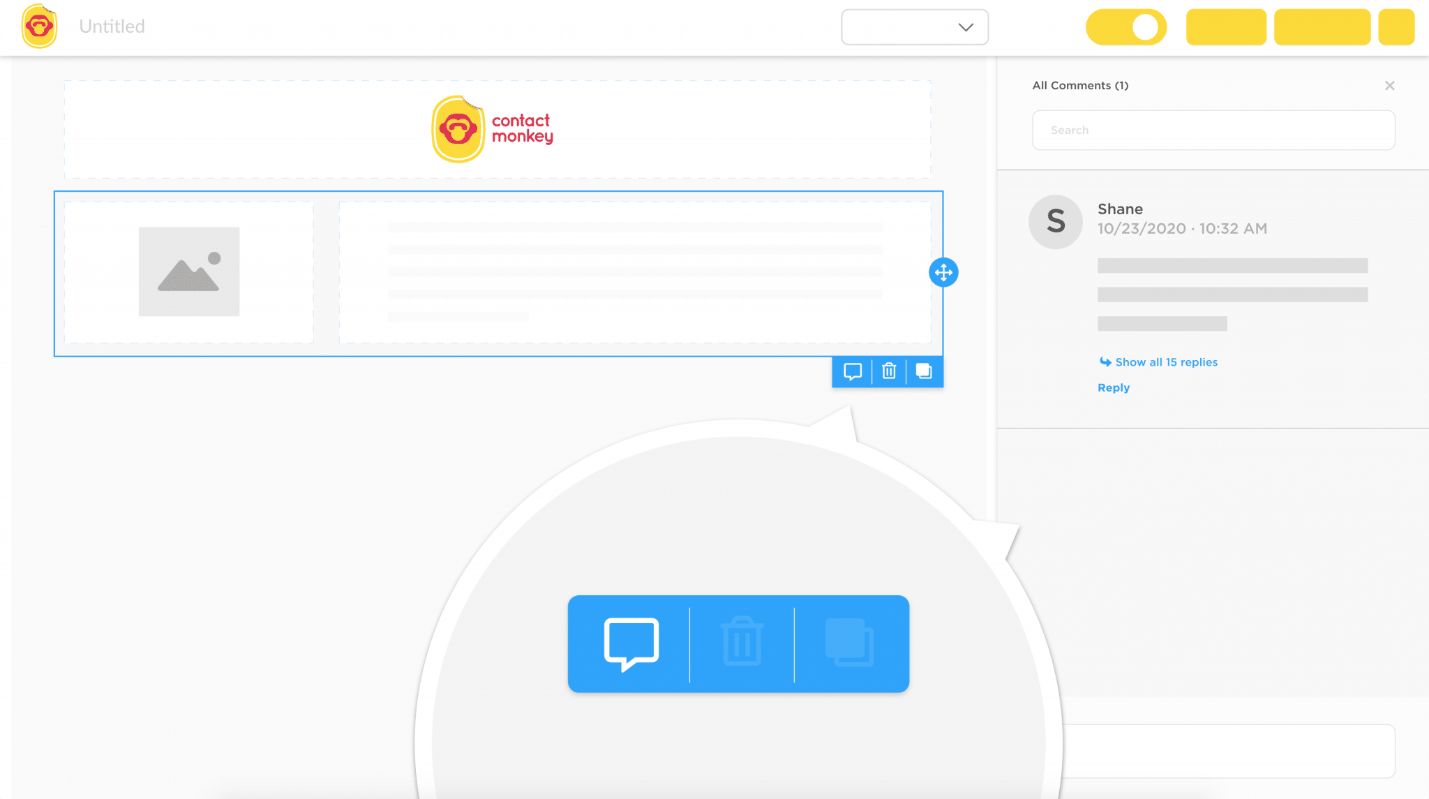 Collaboration tools within ContactMonkey