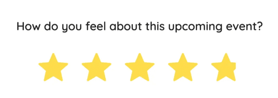 Screenshot of emoji reaction employee feedback from ContactMonkey's email template builder.