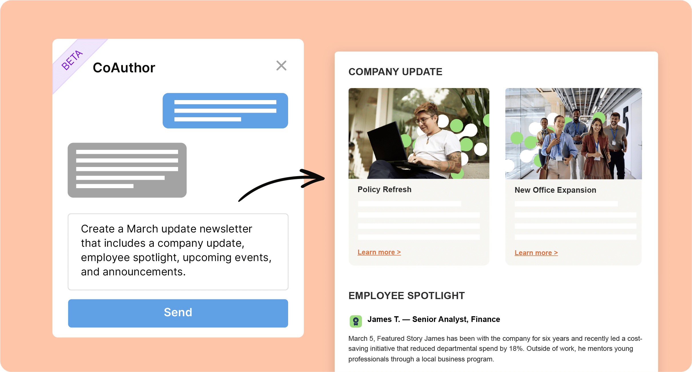 From Prompt to Draft: Introducing CoAuthor (BETA)