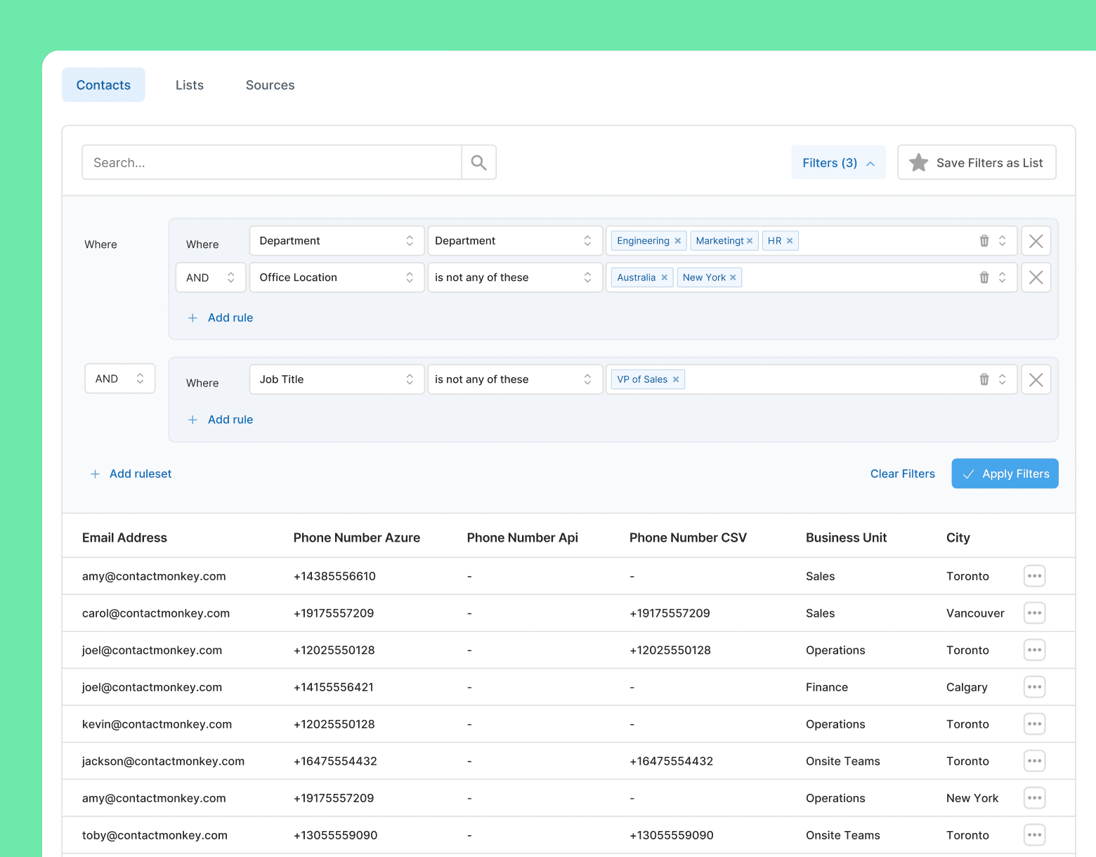 List management mobile