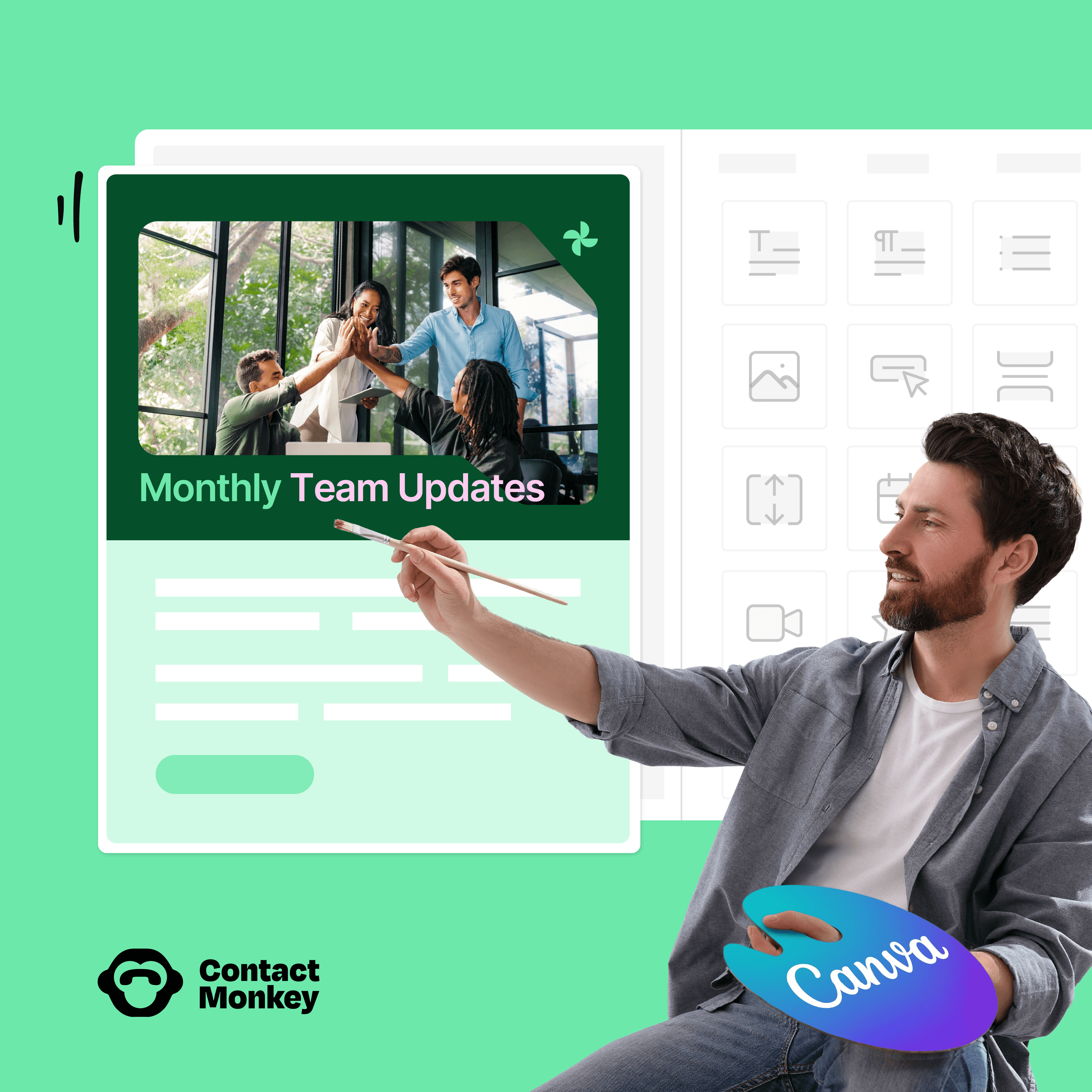 Canva integration with ContactMonkey