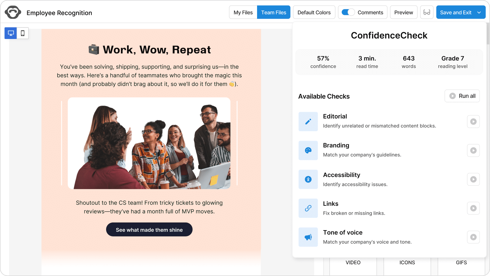 ConfidenceCheck image