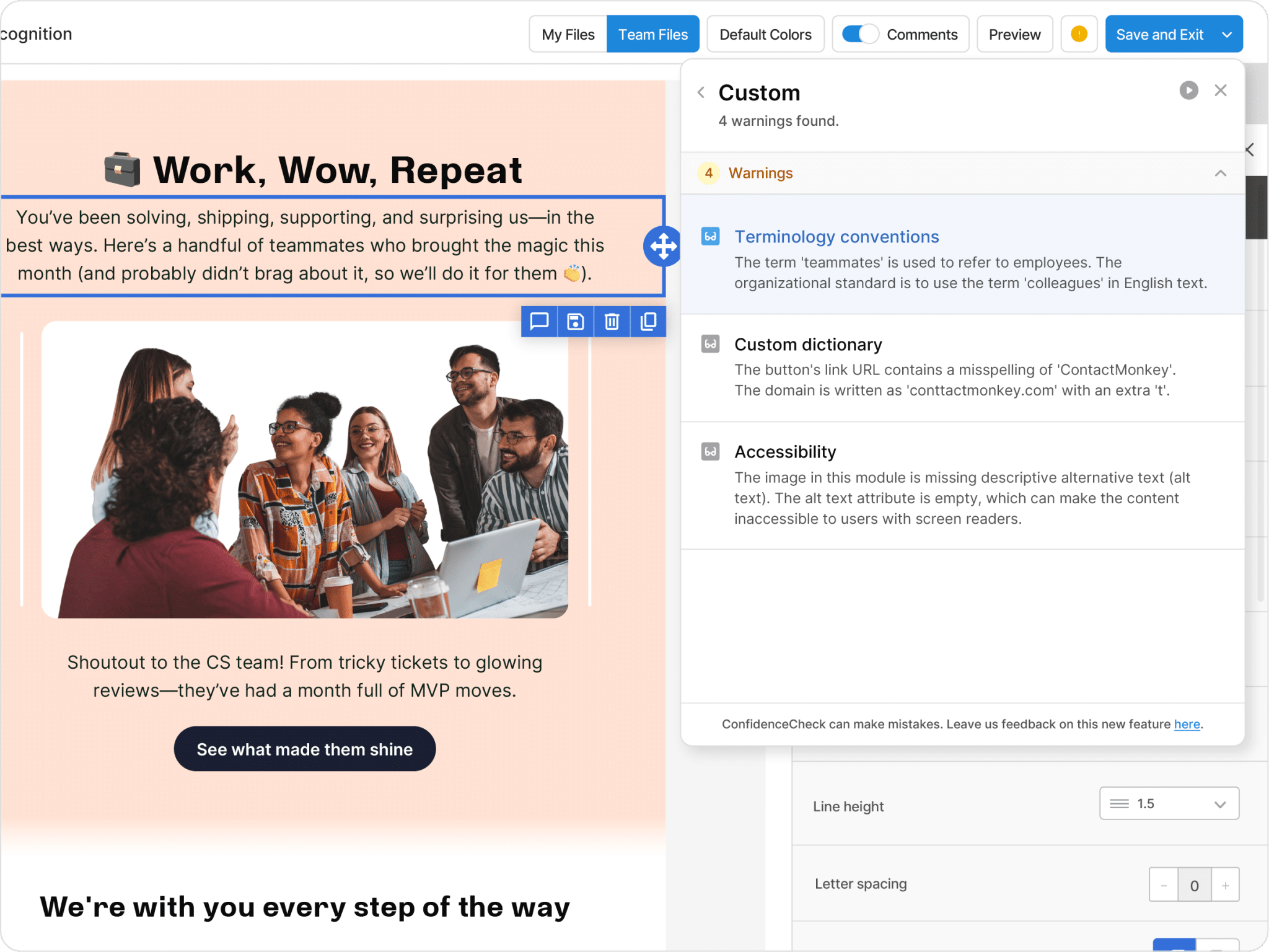 ConfidenceCheck Step 4 scaled