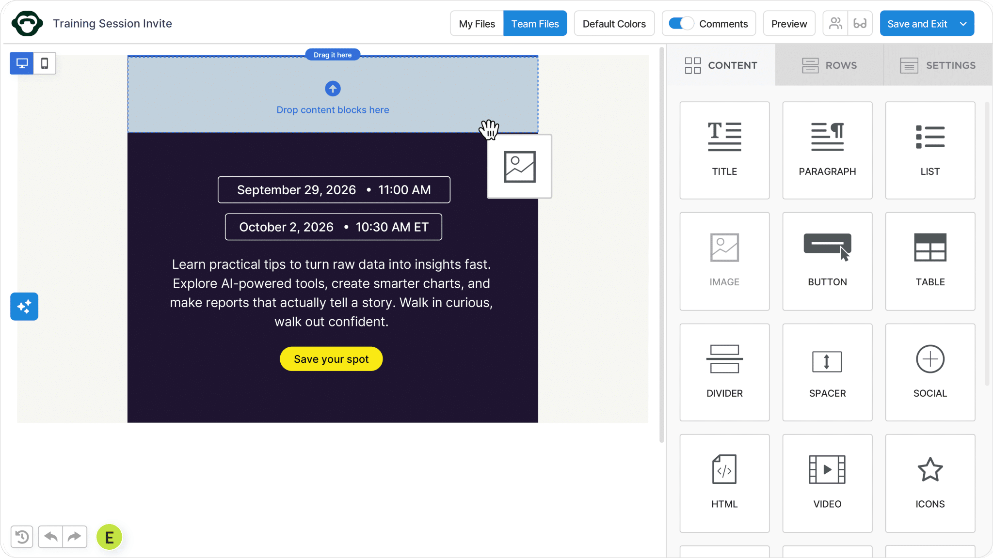 Create ETB builder scaled