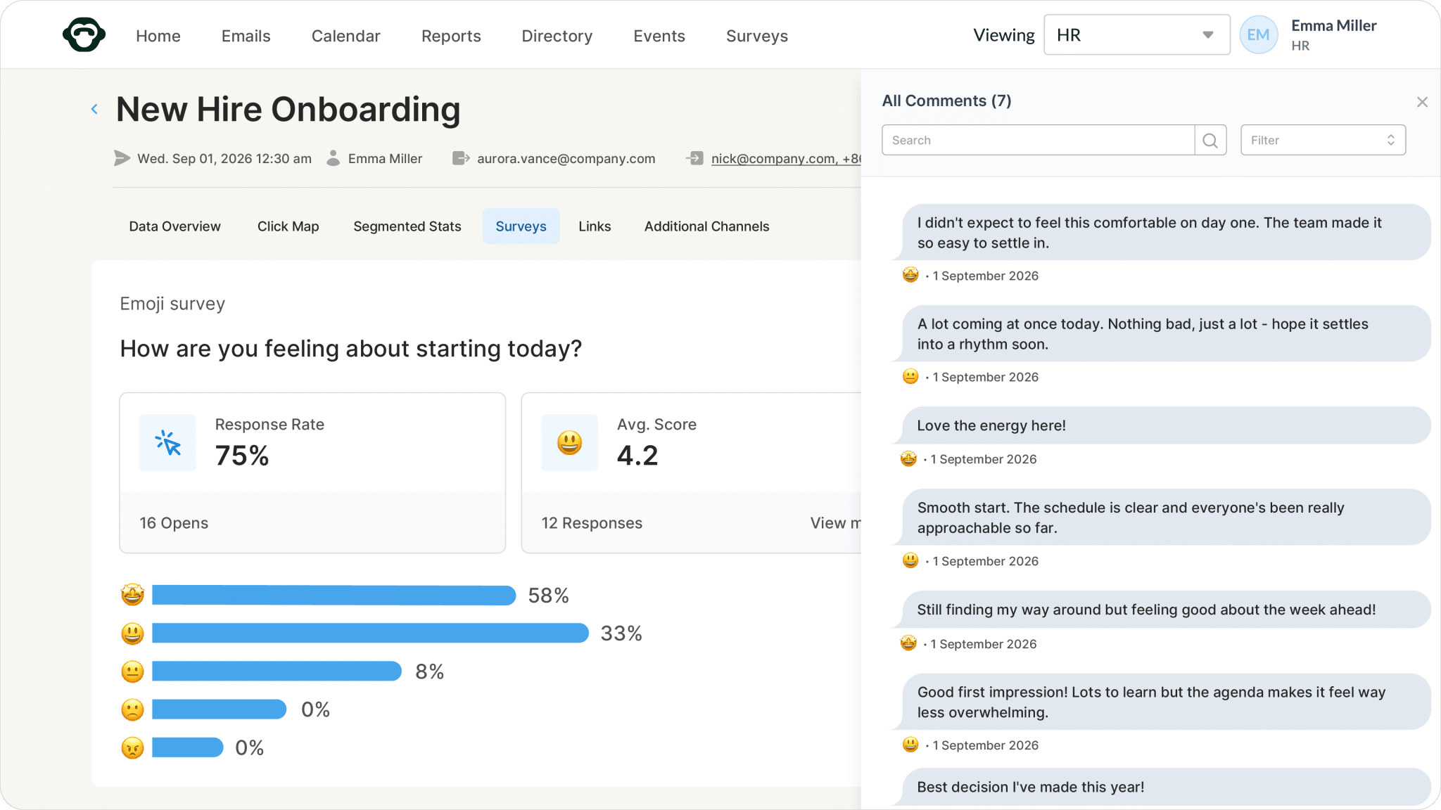 engage survey results scaled